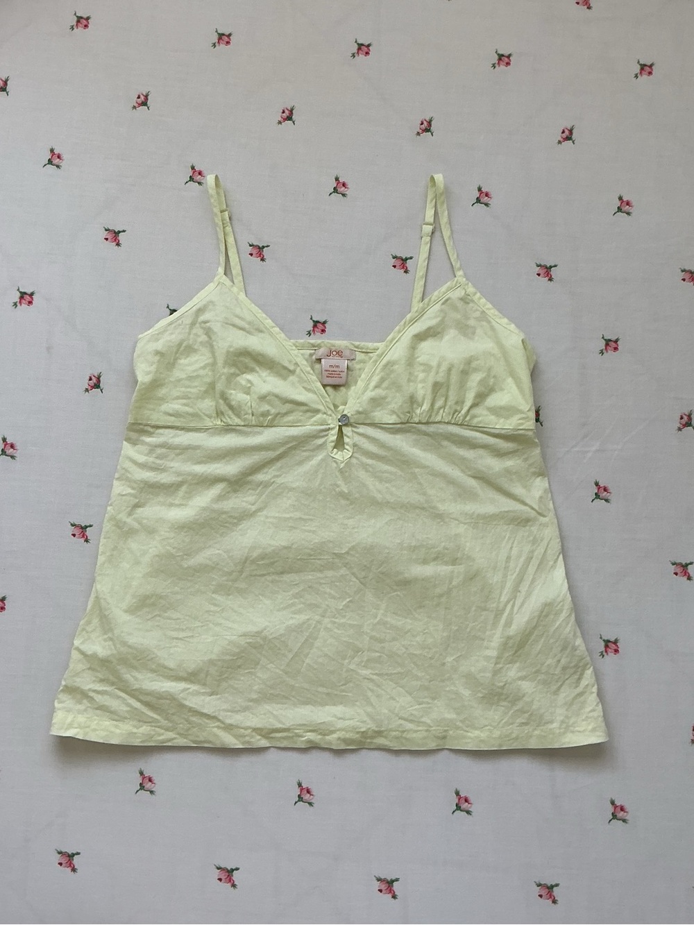 Light Green tank top cami 100% cotton